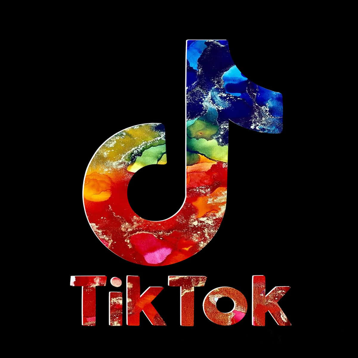 Tiktok-logoet 1200 X 1200 Wallpaper