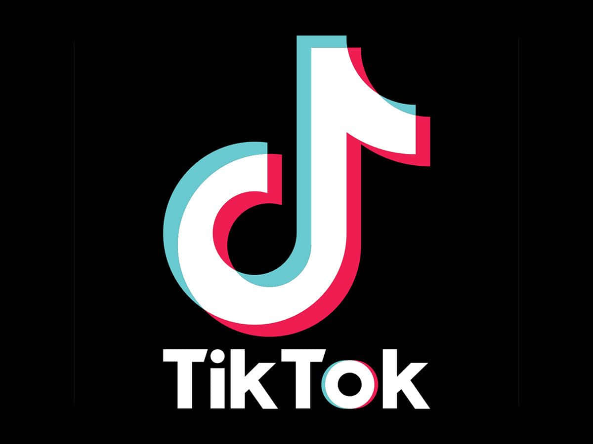 Dasbunte Tiktok-logo. Wallpaper
