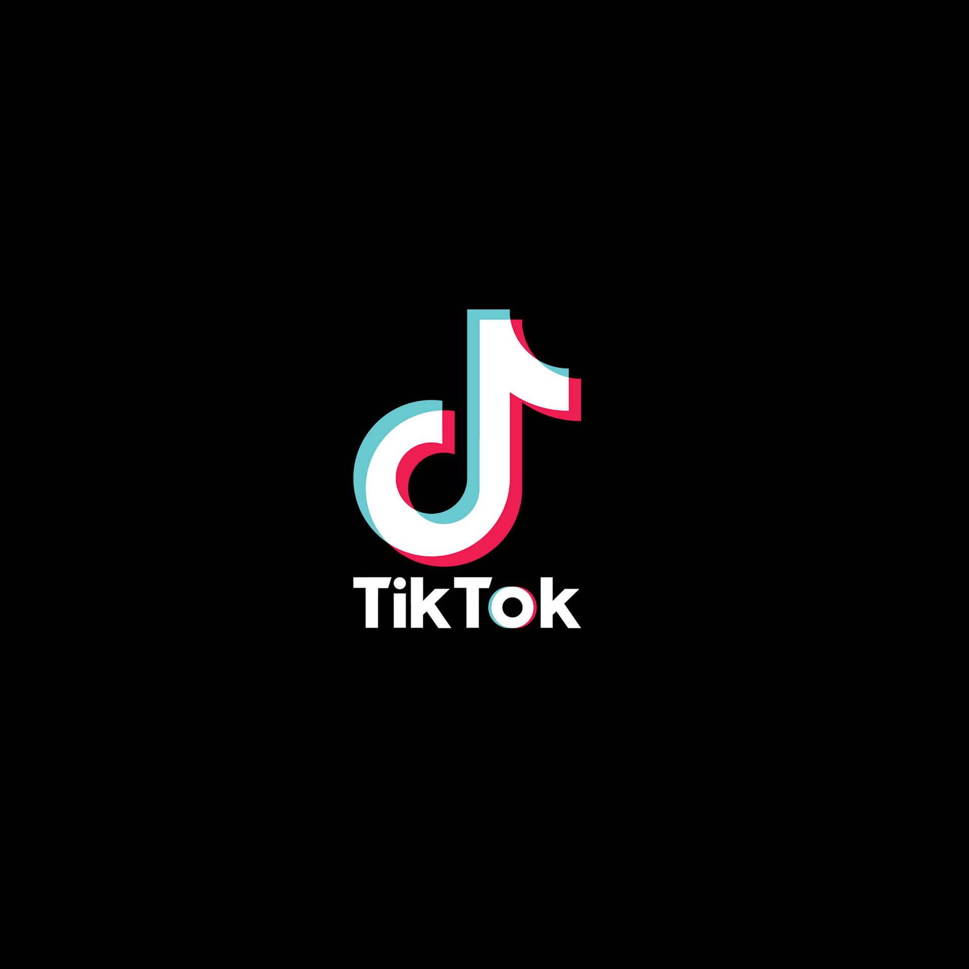 Logotiktok Com Respingo De Tinta Para Papel De Parede De Computador Ou Celular. Papel de Parede
