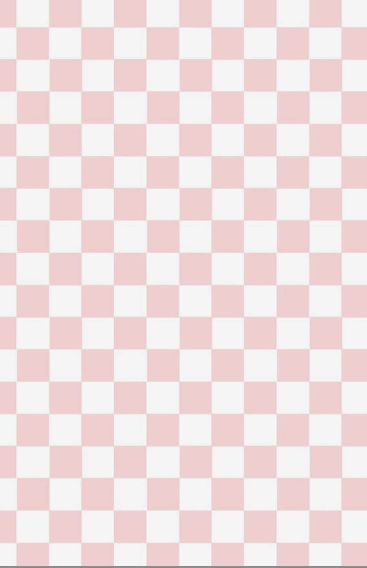 Pink And White Tile Wallpaper