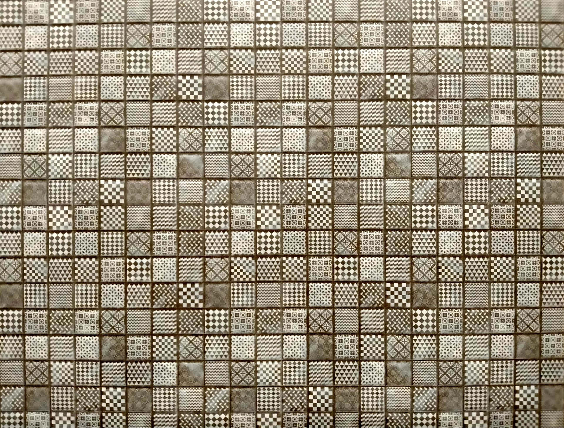 A Tile With A Pattern Of Squares And Dots