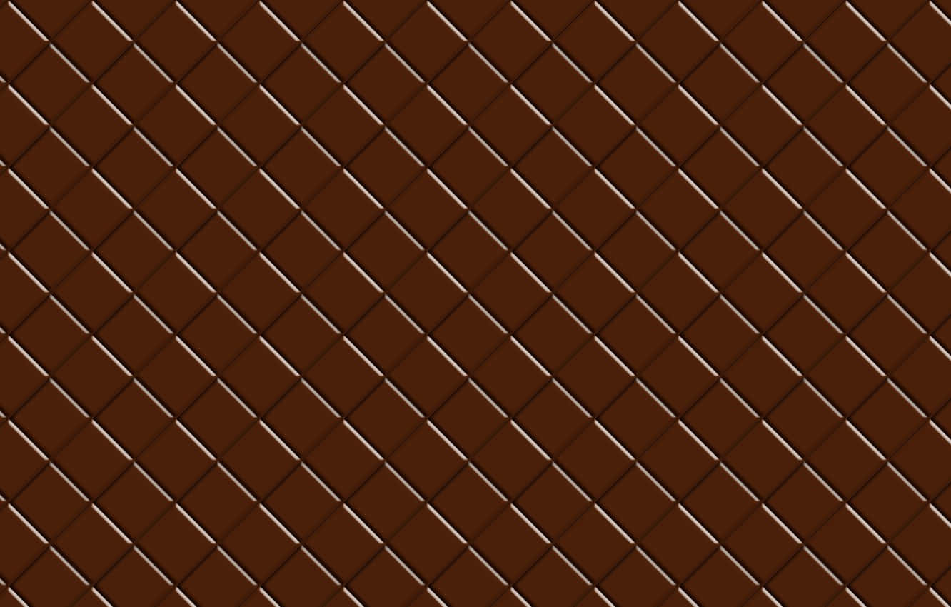 En brun baggrund med et gittermønster Wallpaper