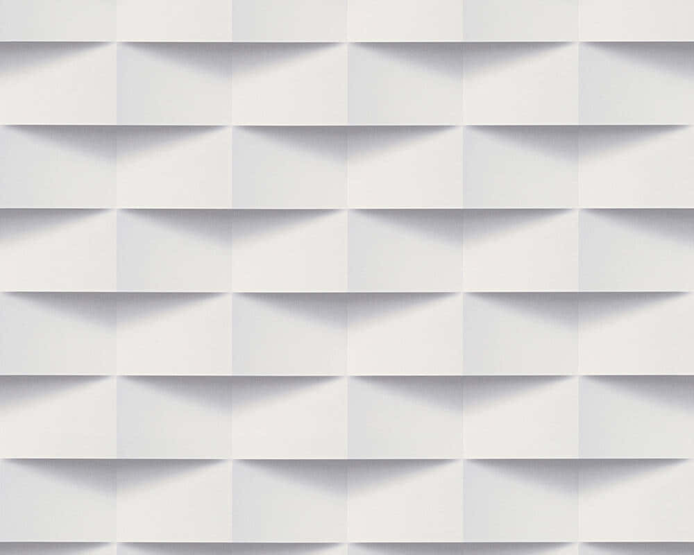 Eineweiße Tapete Mit Einem Muster Aus Quadraten. Wallpaper