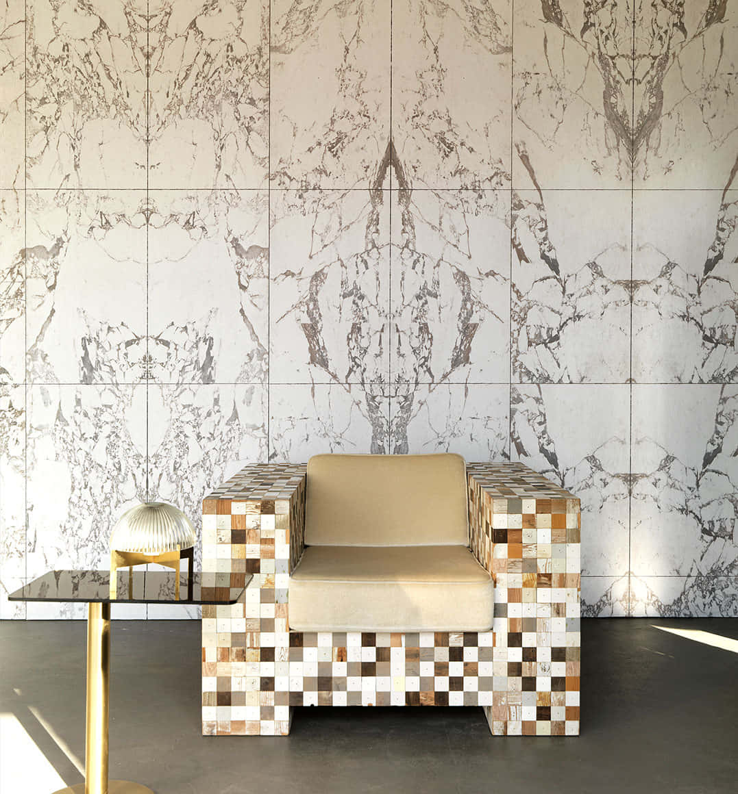 Tiles Luxury White Marble Reading Corner Picture