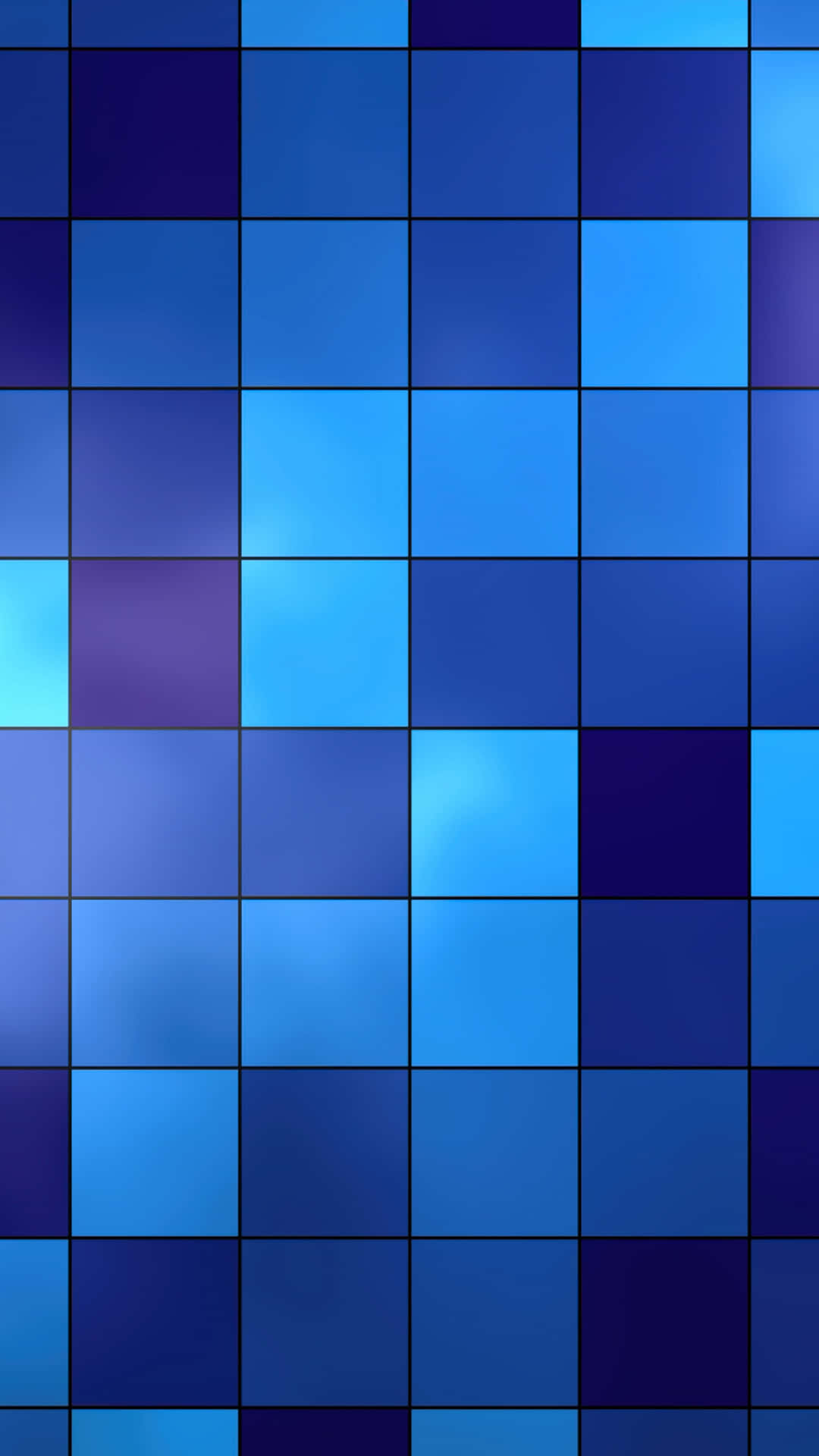 Blaukacheln Quadratisches Mosaikbild