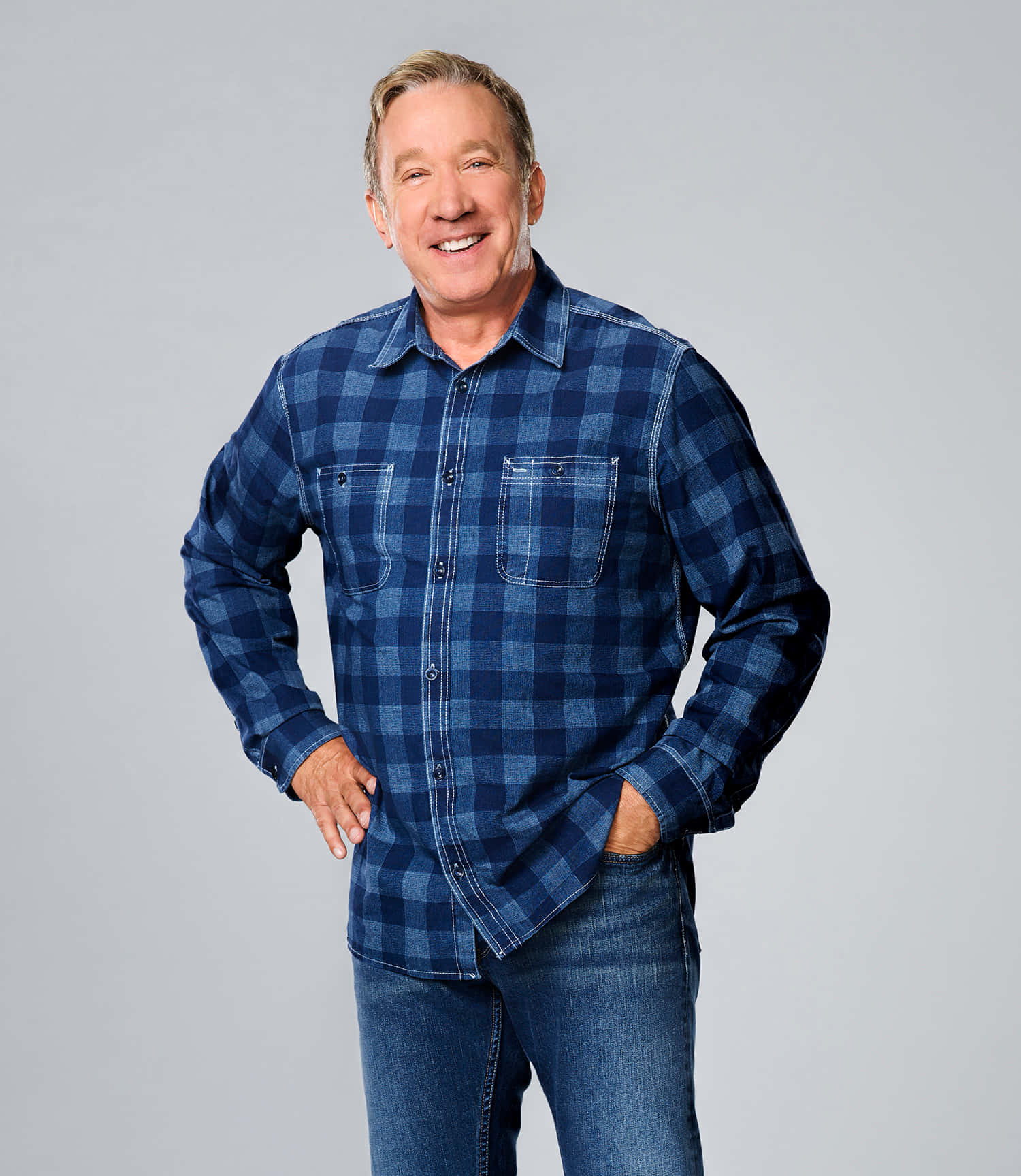Tim Allen strikes a pose as he celebrates the 10th anniversary of his sitcom, Home Improvement Wallpaper