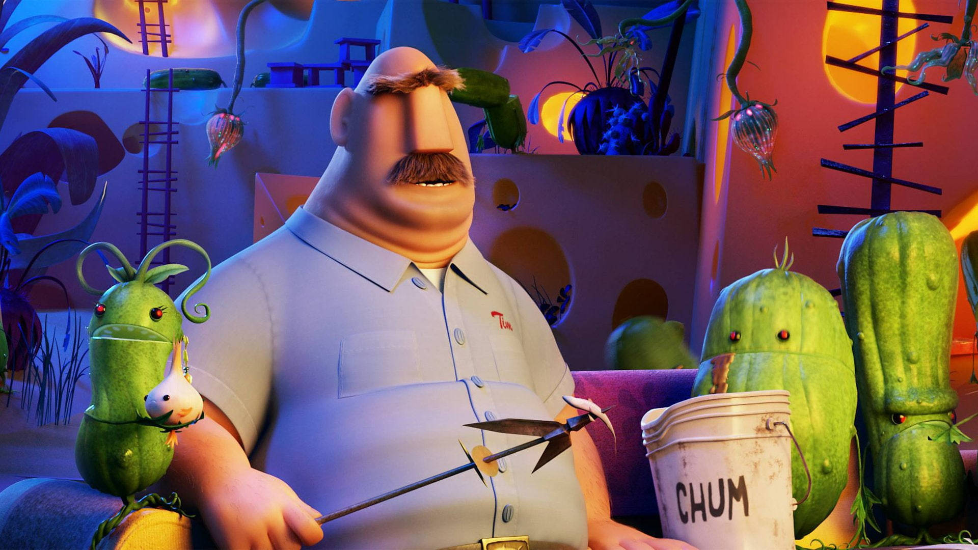 Tim And Pickles From Cloudy With A Chance Of Meatballs 2 Wallpaper