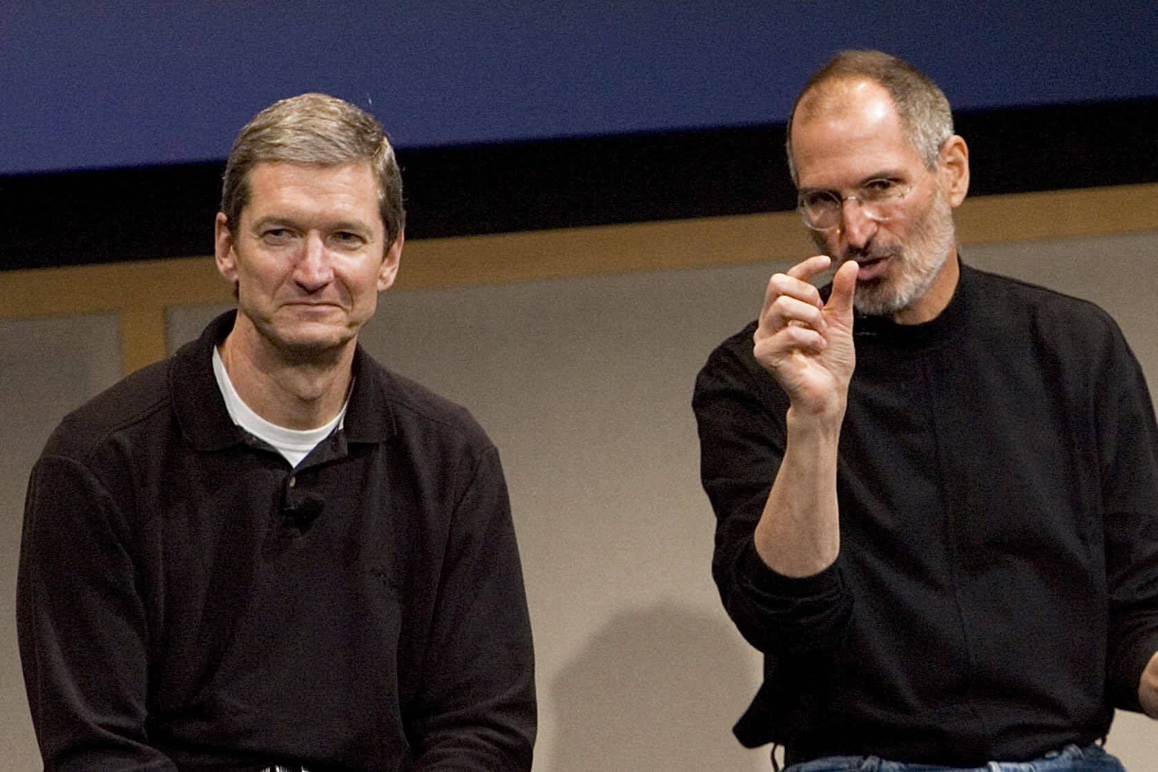 Tim Cook And Steve Jobs Wallpaper