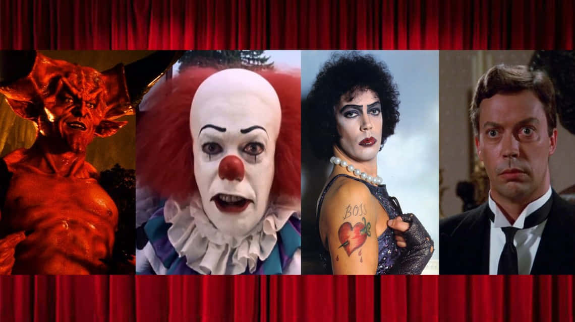 Legendary actor Tim Curry in a stunning portrait Wallpaper