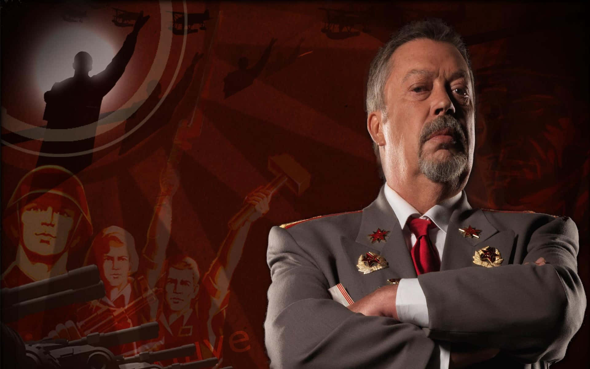 Tim Curry in a Iconic Role as a Mysterious Entertainer Wallpaper