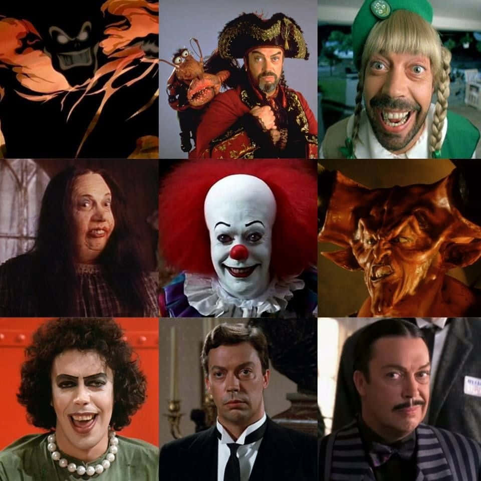 Legendary actor Tim Curry in a memorable portrait Wallpaper