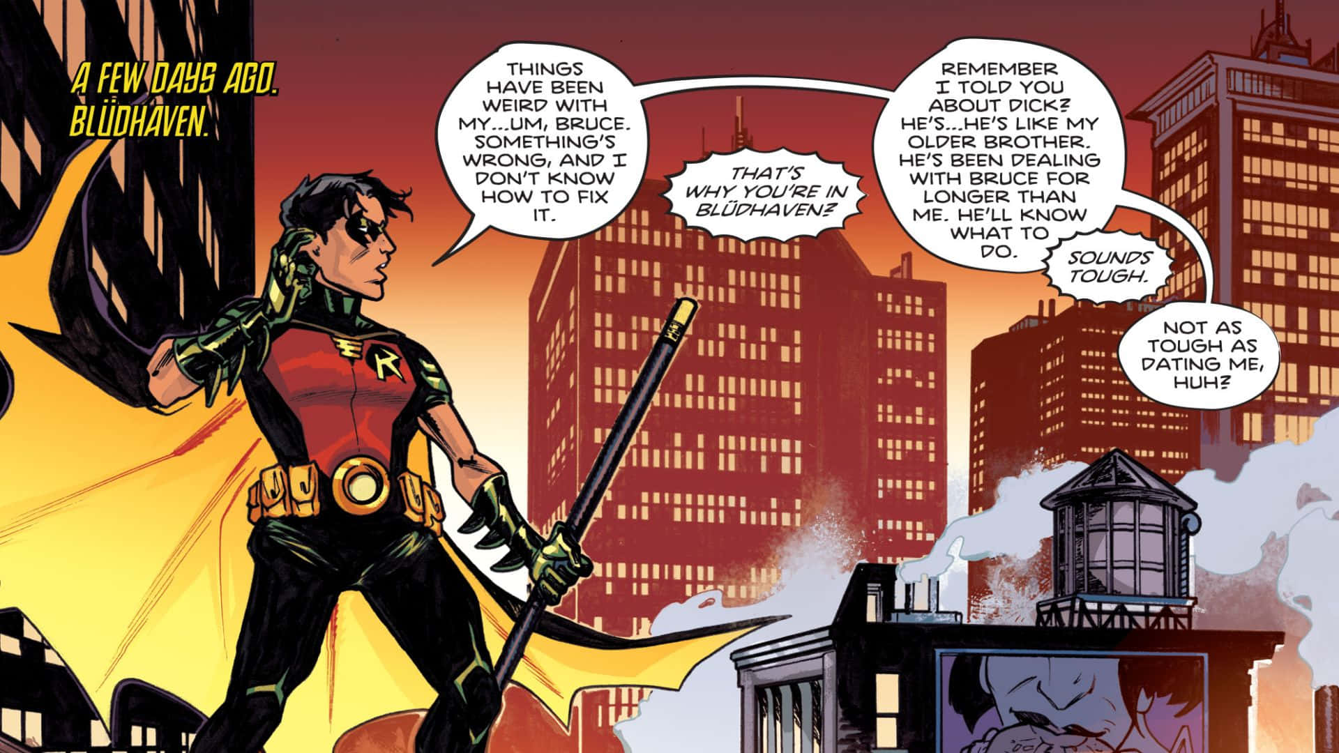 Tim Drake in Action - The Master Detective in the DC Universe Wallpaper