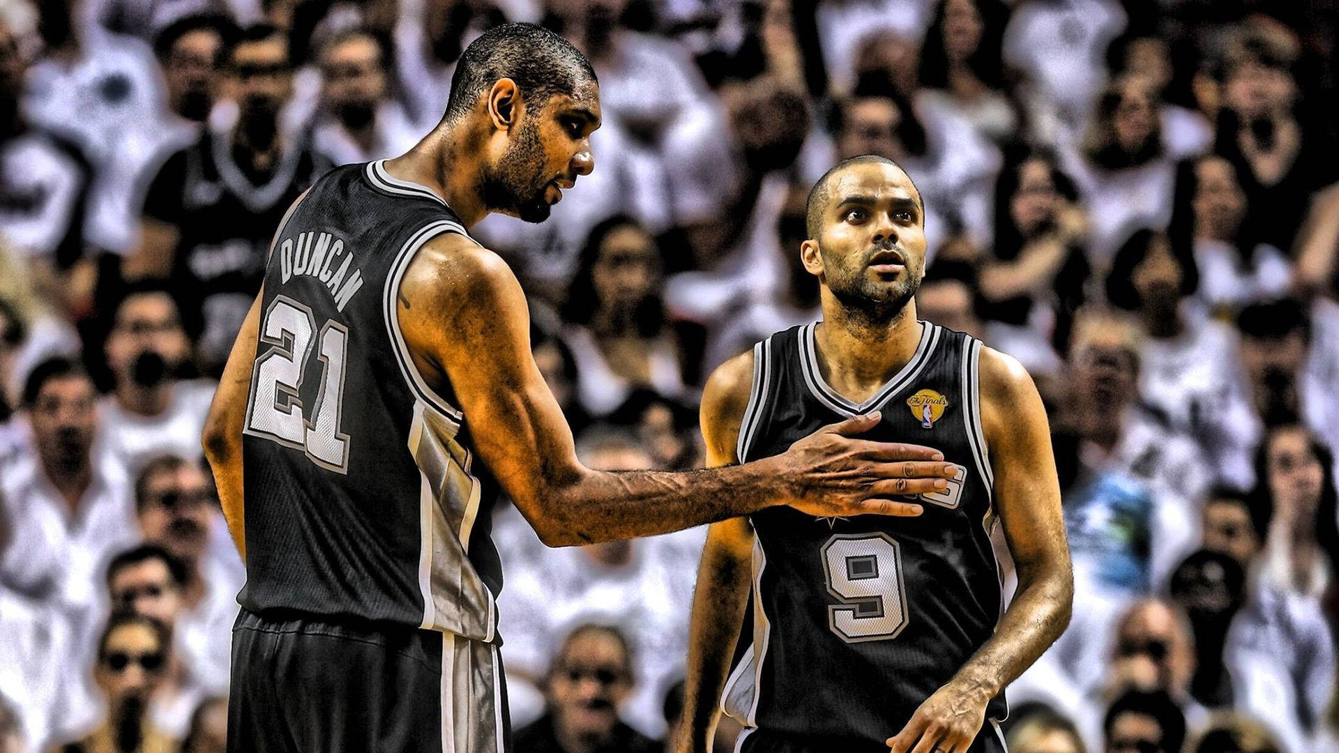 Tim Duncan And Tony Parker Background