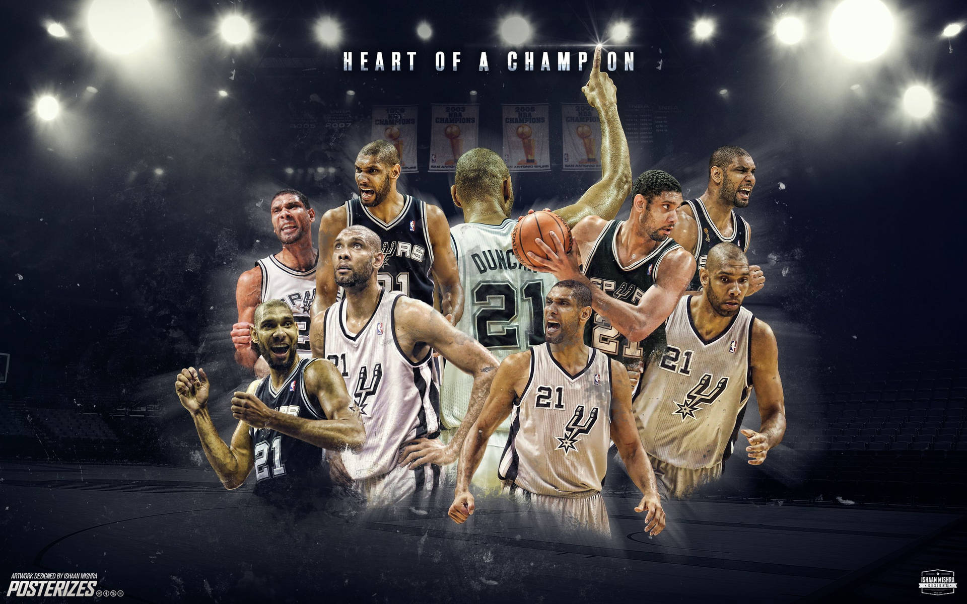 Tim Duncan Hear Of A Champion Background