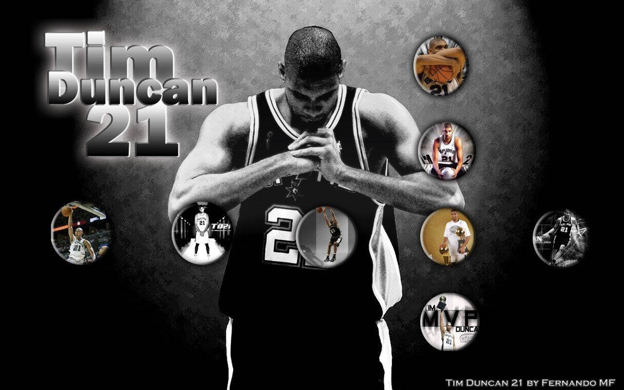 Tim Duncan Icons Background
