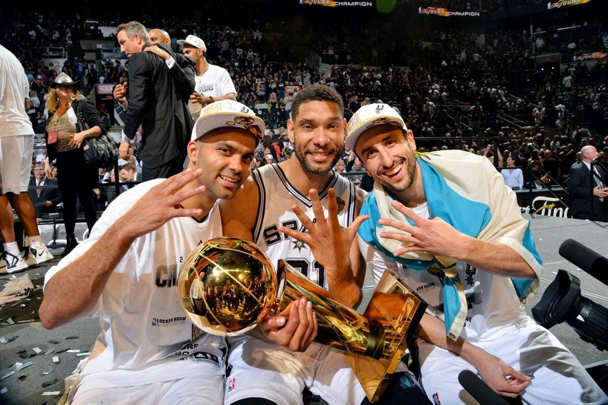 Tim Duncan San Antonio Spurs Championship Background