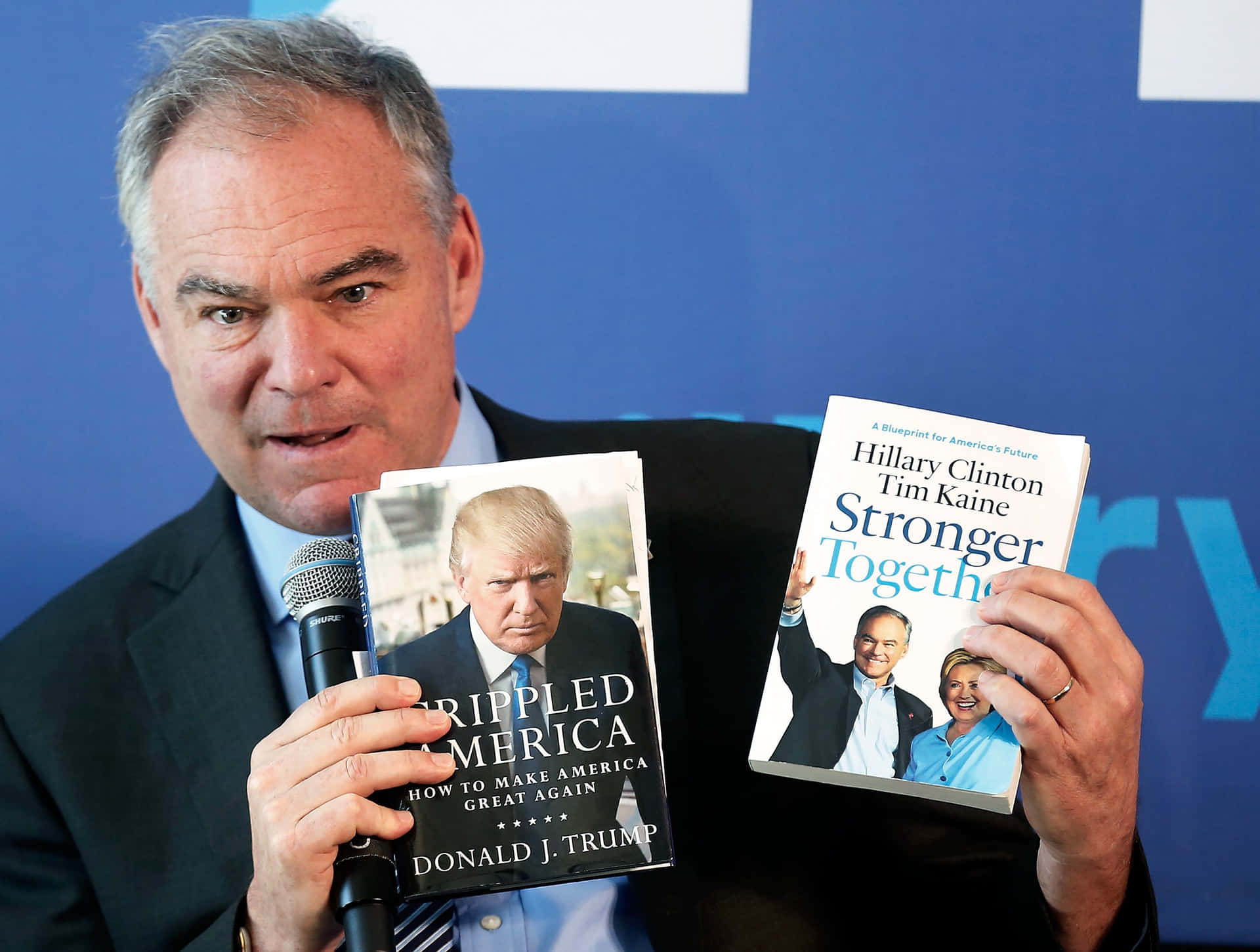 "Tim Kaine Expressing His Passion for Literature" Wallpaper