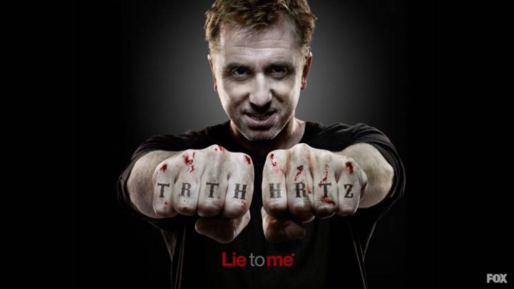 Tim Roth 'truth Hurts' Lie To Me Poster Wallpaper