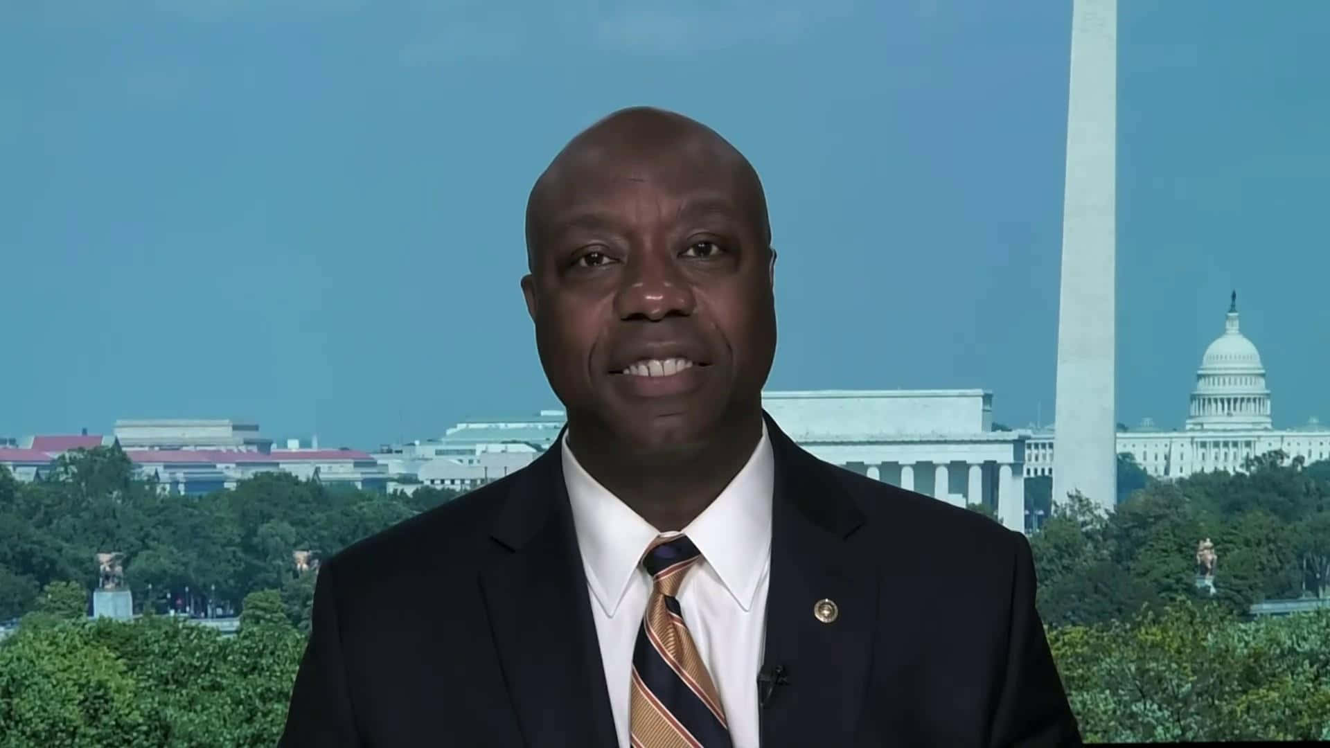Tim Scott And The White House Background