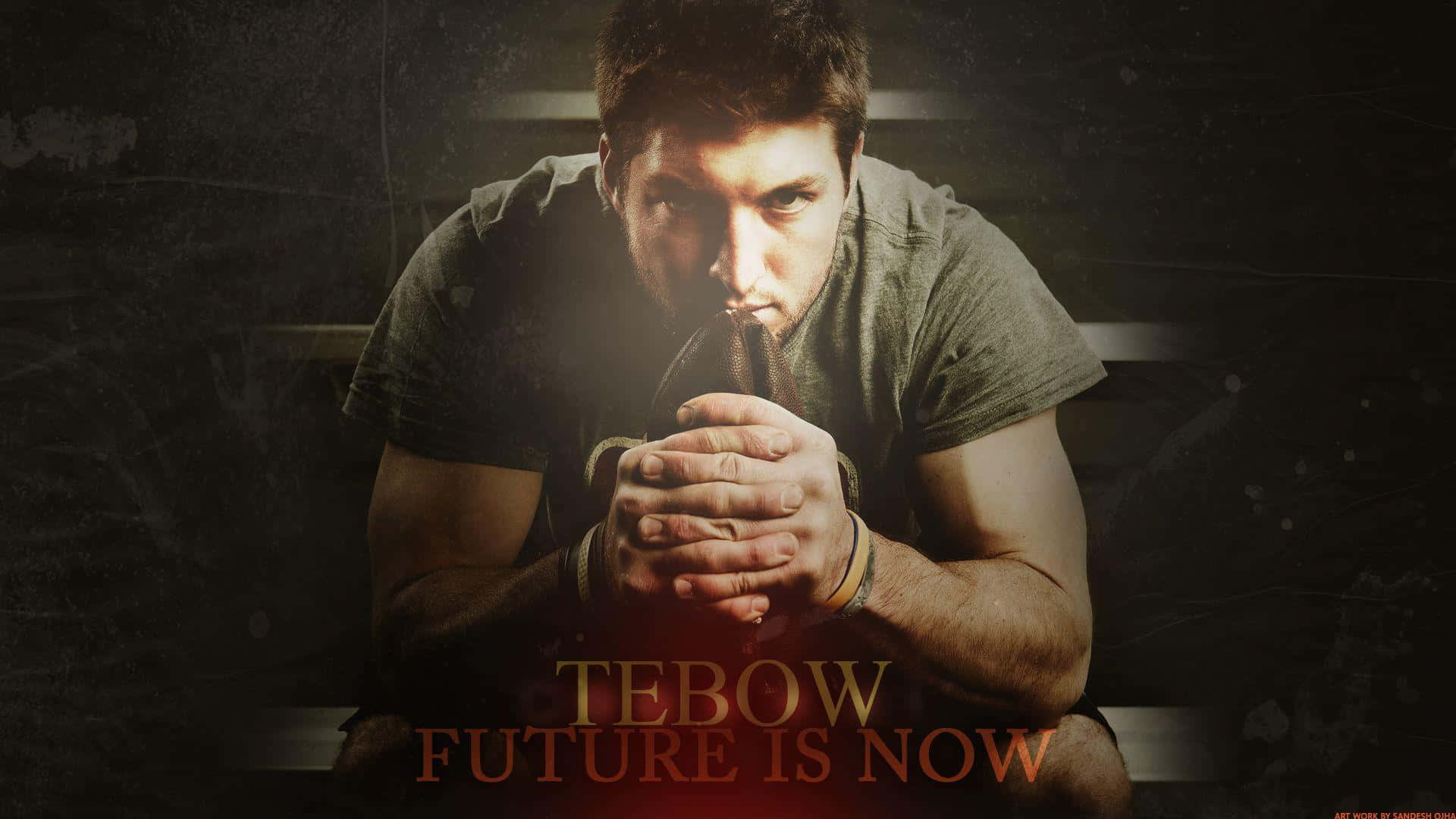 Tim Tebow Gives It His All Wallpaper