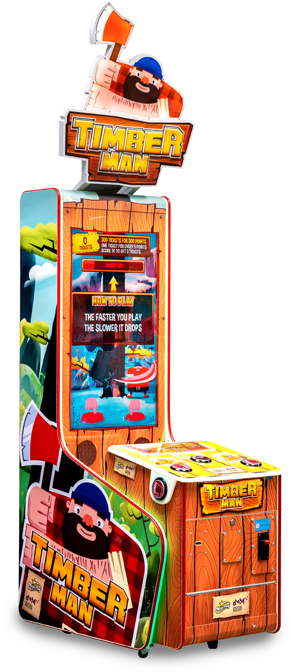 Timberman Arcade Game Machine PNG