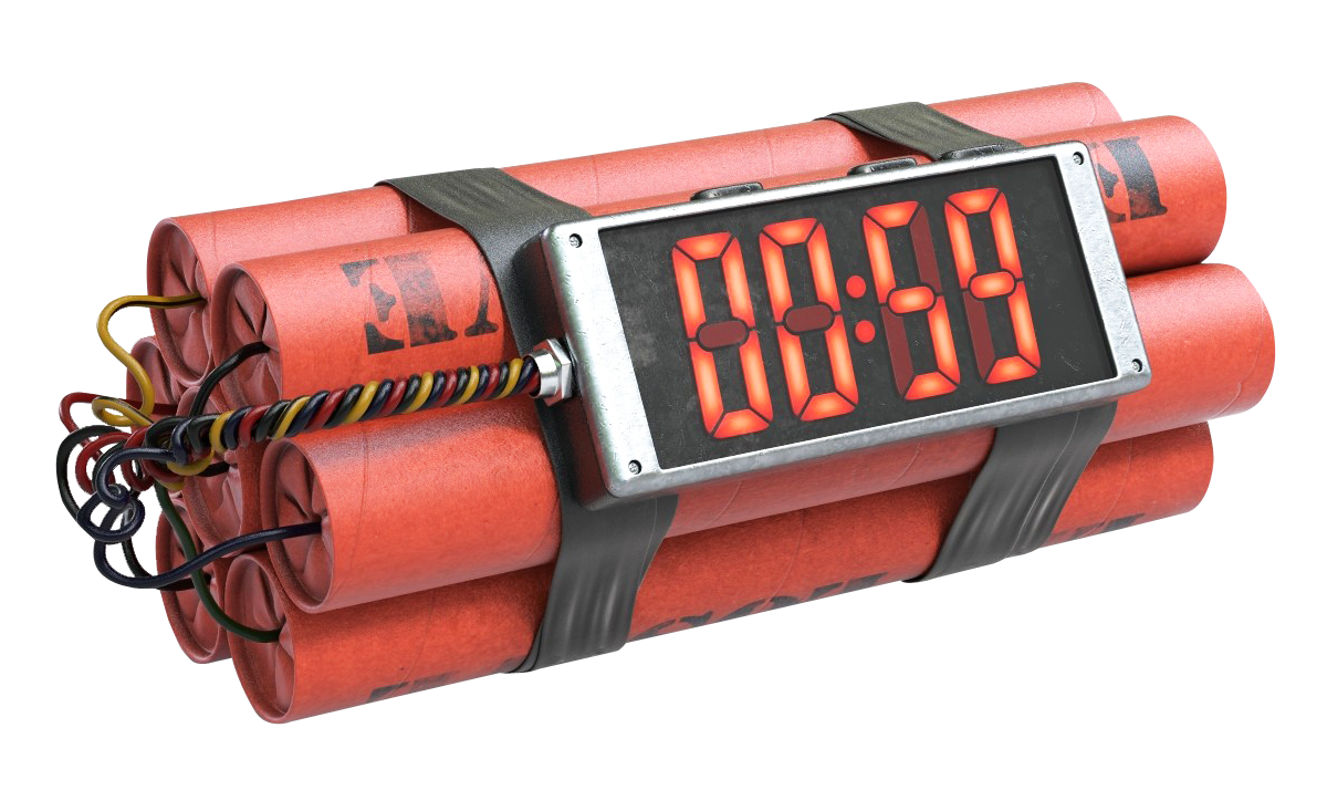 Time Bomb Digital Display PNG