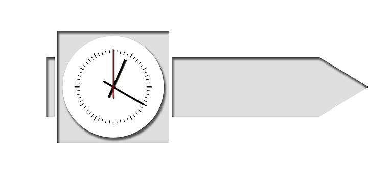 Time Direction Arrow Concept PNG