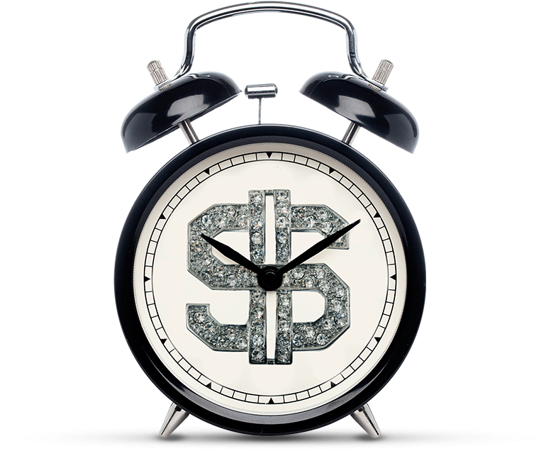Time Is Money Alarm Clock PNG