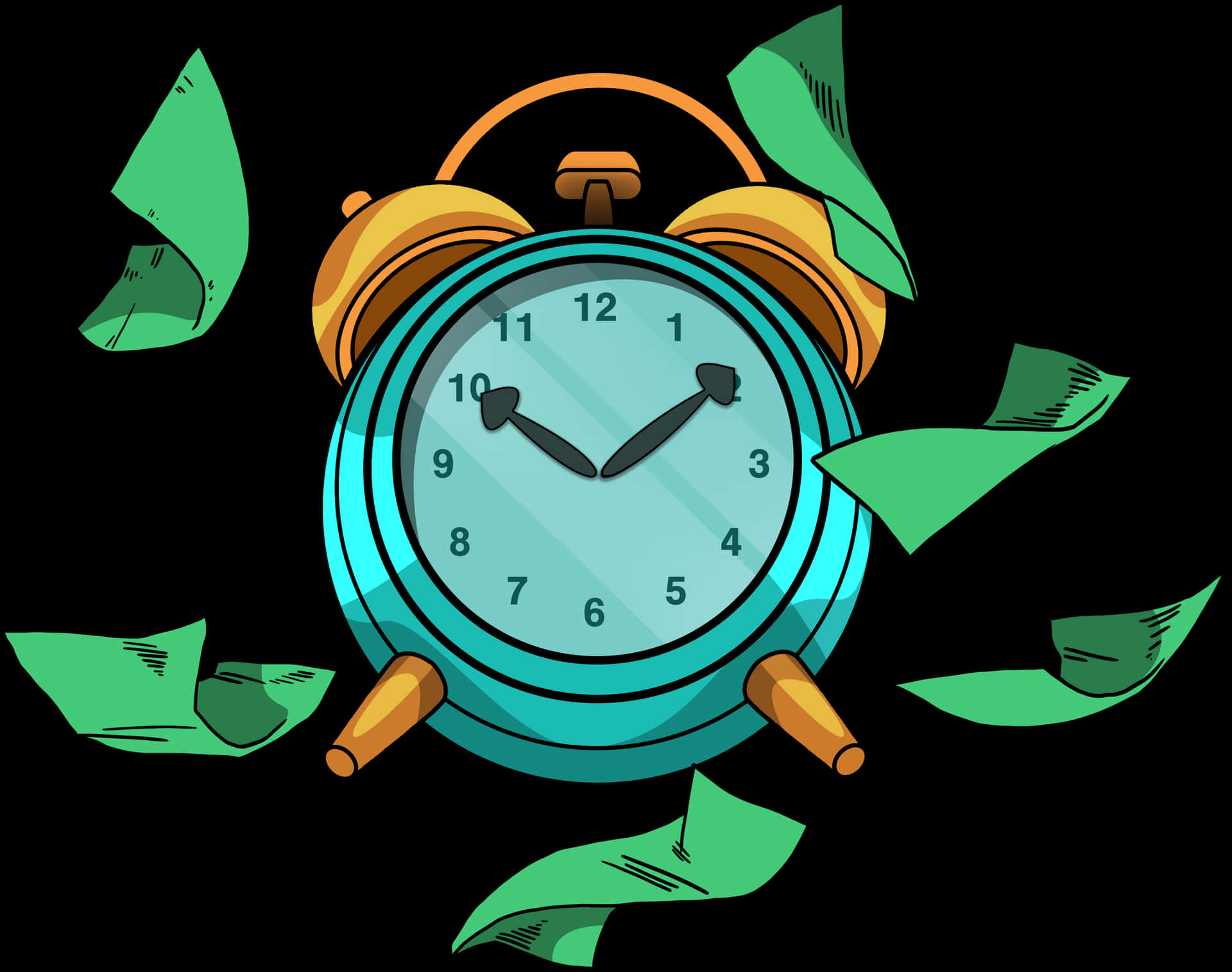 Time Is Money Cartoon, Hd Png Download PNG