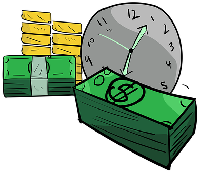 Time Is Money Concept Illustration PNG