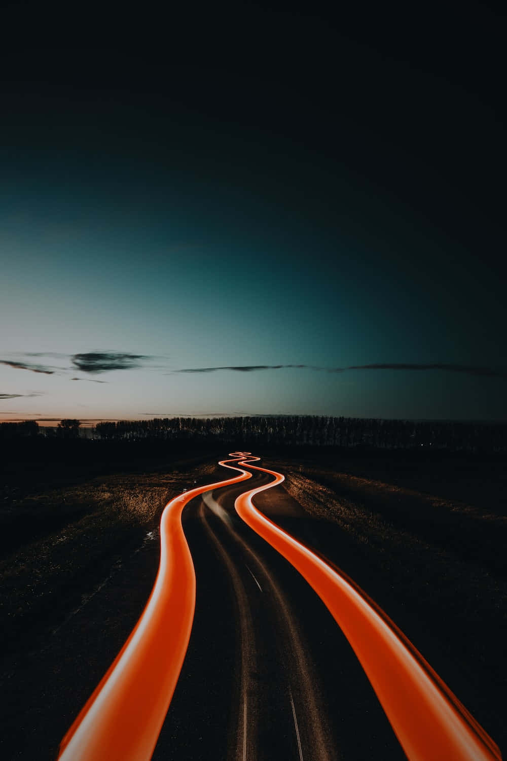 De Stralende Magie Van Een Time-lapse Achtergrond