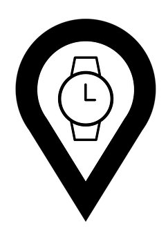 Time Location Pin Icon PNG