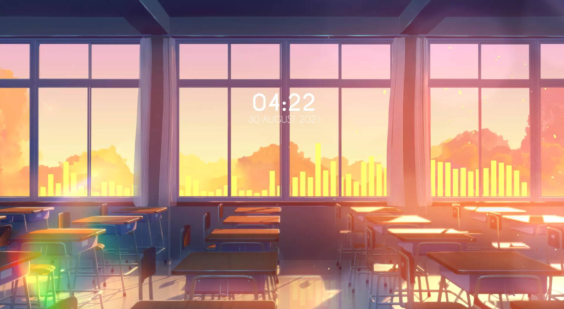 Zeitim Anime-klassenzimmer Wallpaper