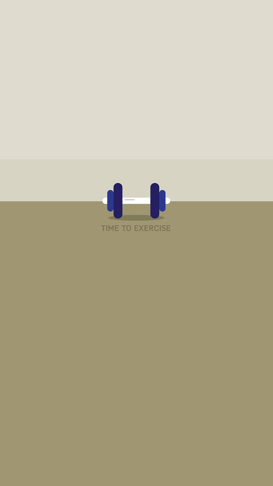 Time To Exercise Minimalist Iphone