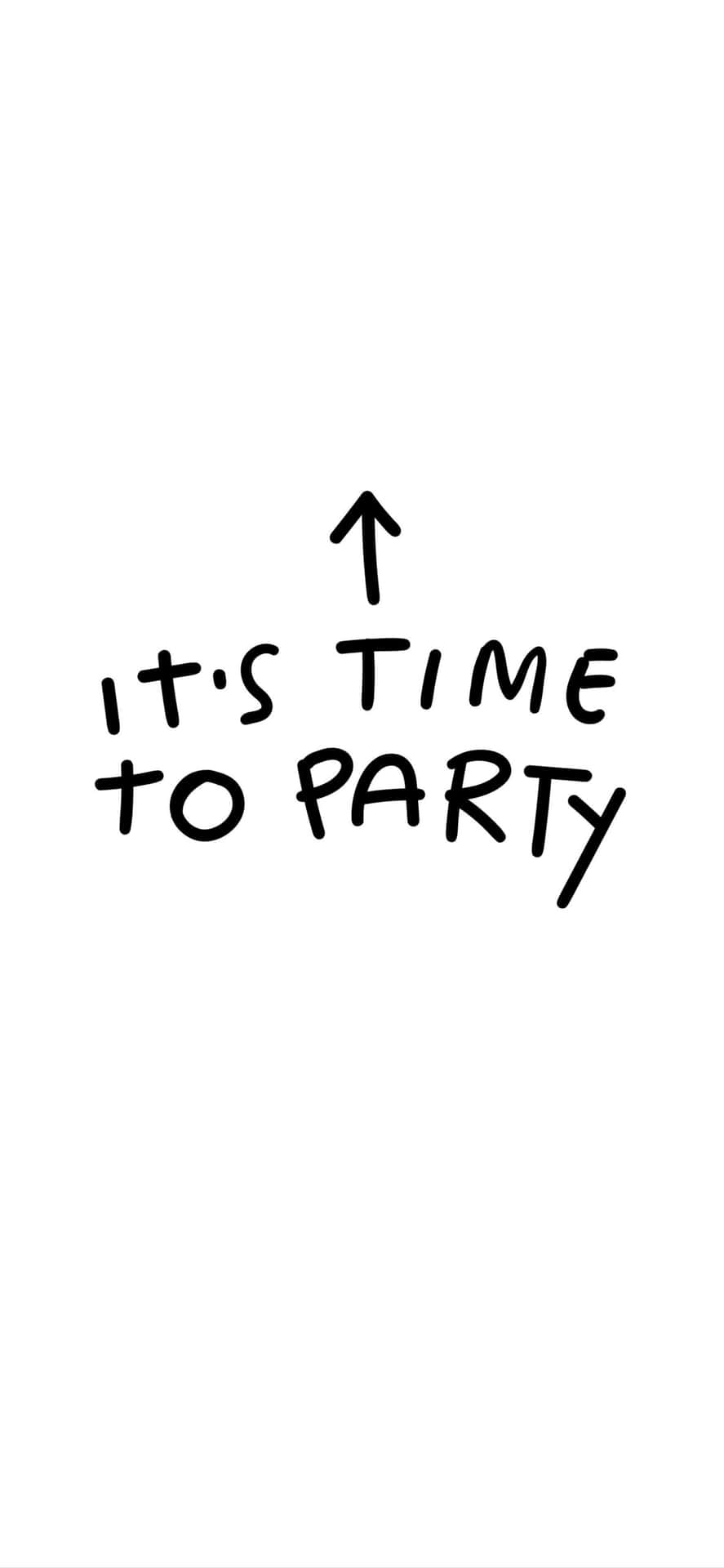 Time To Party_ Invitation Graphic Wallpaper