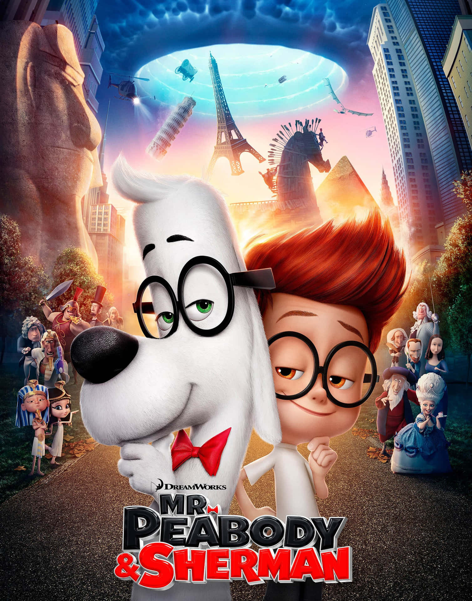 Time Travel Adventures Of Mr. Peabody And Sherman Wallpaper