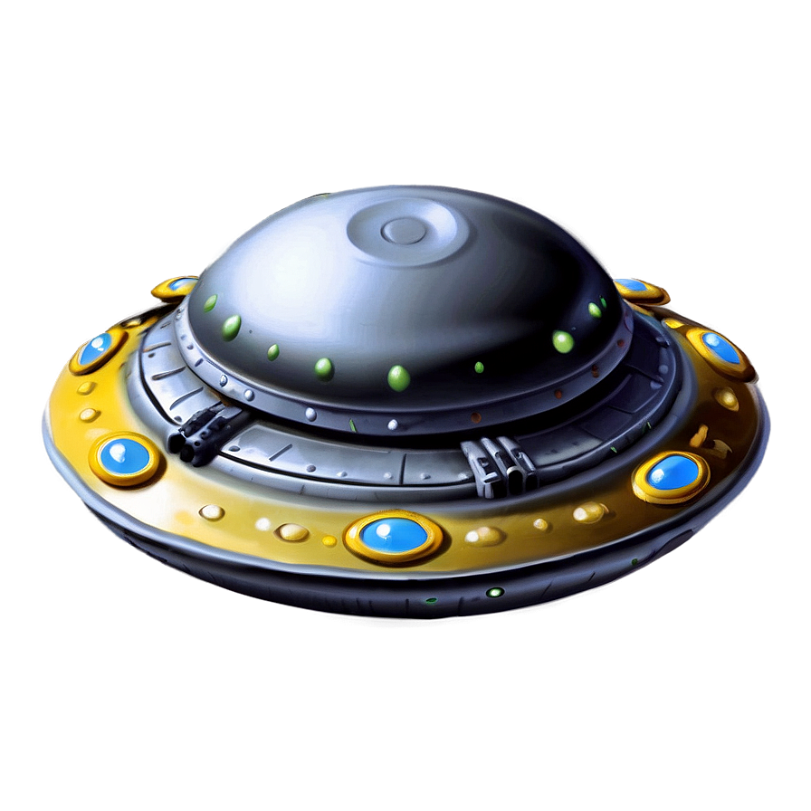 Time-traveling Flying Saucer Png Emw PNG