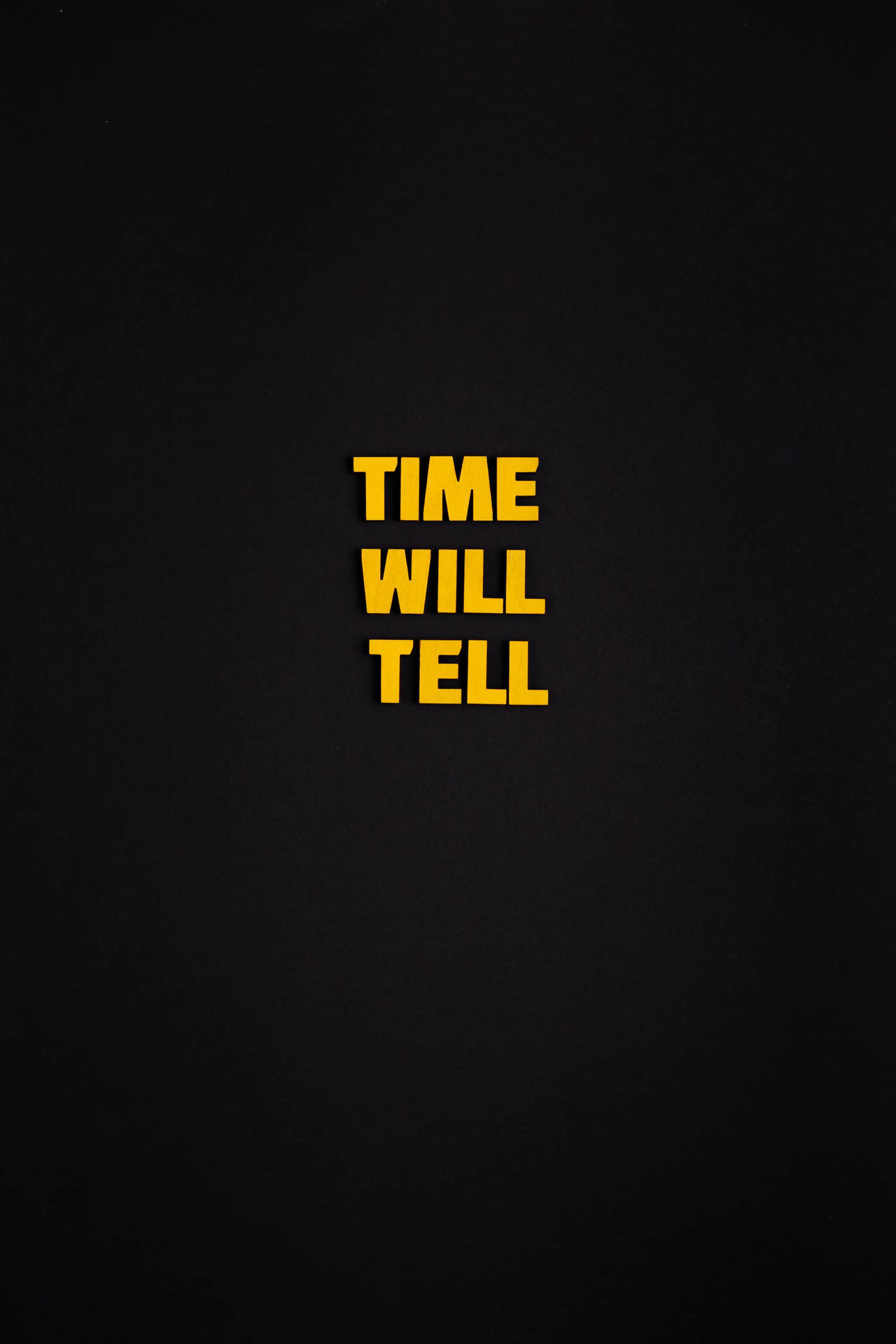 Time Will Tell Black Phone Wallpaper