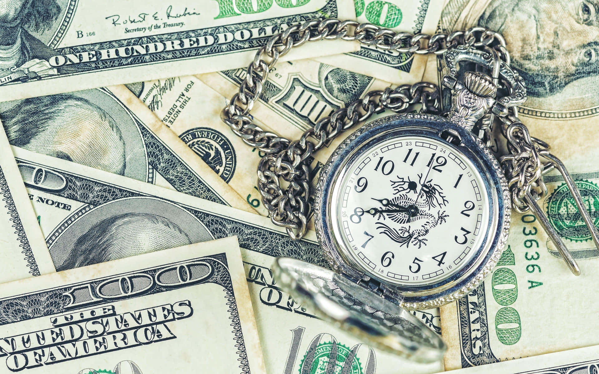 Timeand Money Concept Wallpaper