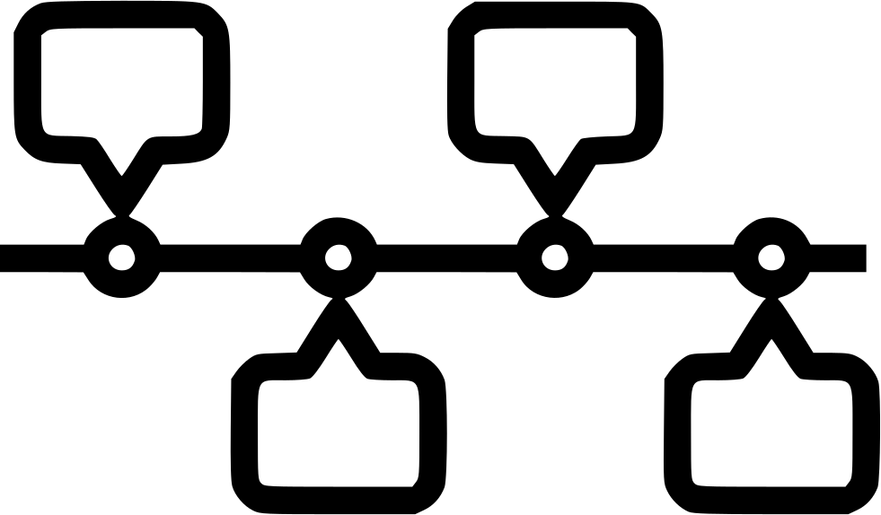 Timeline Flowchart Graphic PNG