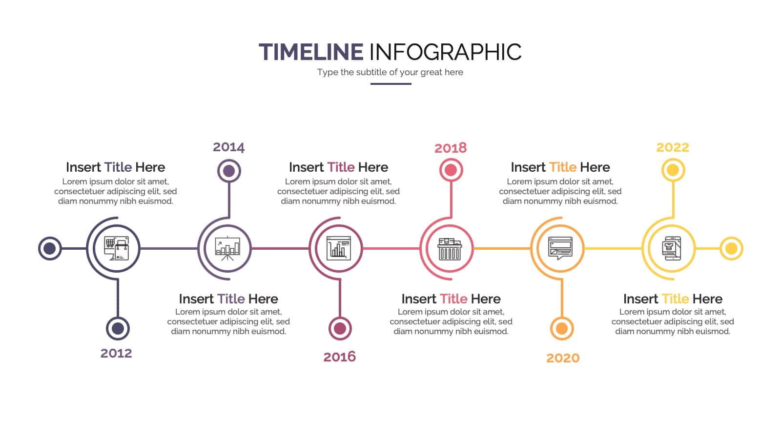 Modellodi Infografica A Timeline Per Powerpoint