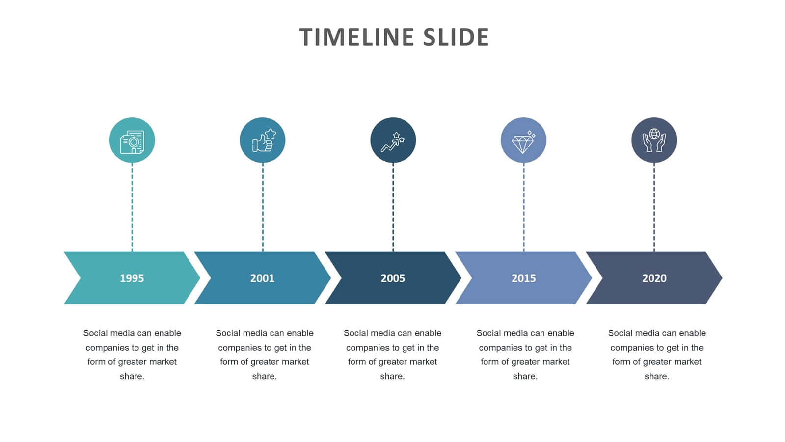 Modellodi Presentazione Di Slide In Timeline Per Powerpoint