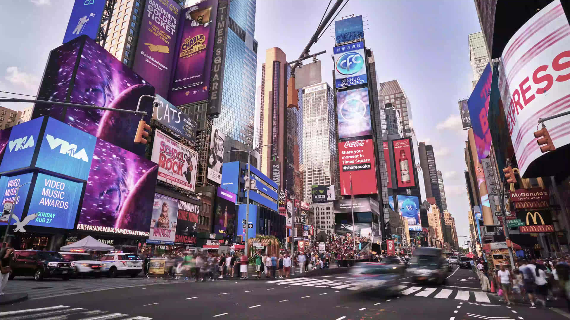 Esla Ciudad Que Nunca Duerme | Explora Nueva York Las 24 Horas Del Día, Los 7 Días De La Semana En El Corazón De Times Square. Fondo de pantalla