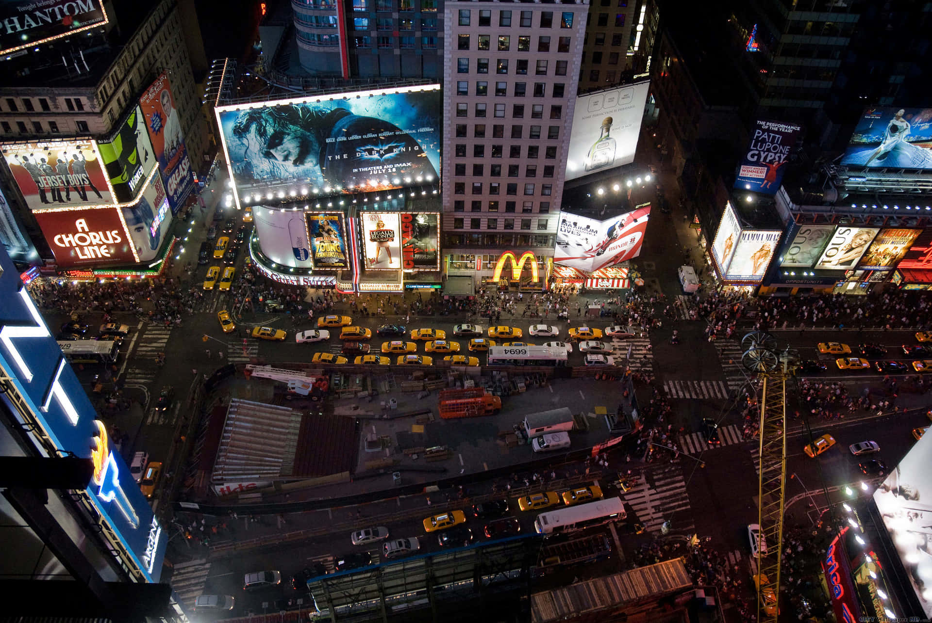 Lucesbrillantes, Gran Ciudad: Explora Los Deslumbrantes Lugares De Times Square Fondo de pantalla
