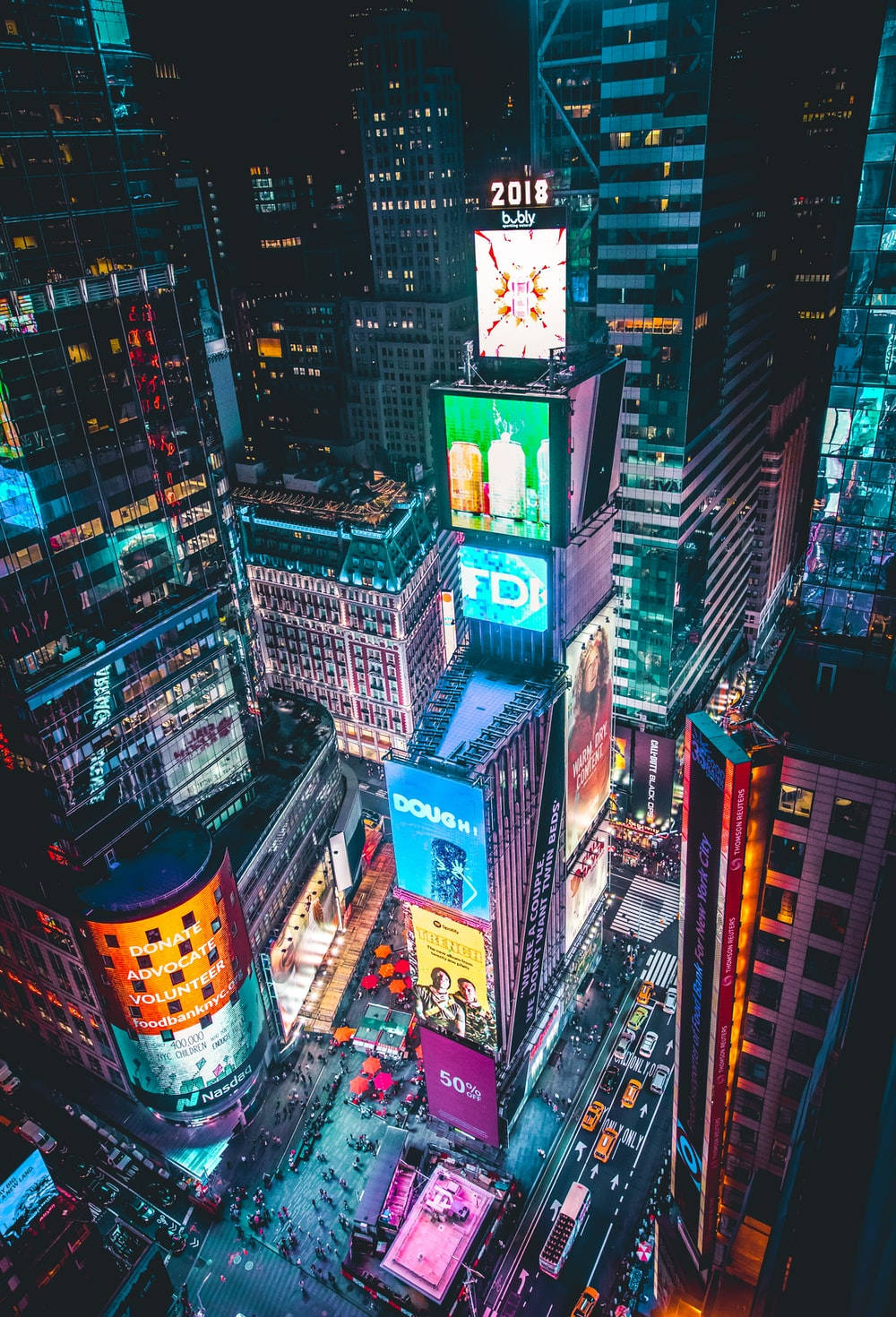 Vistaaérea De Times Square Fondo de pantalla