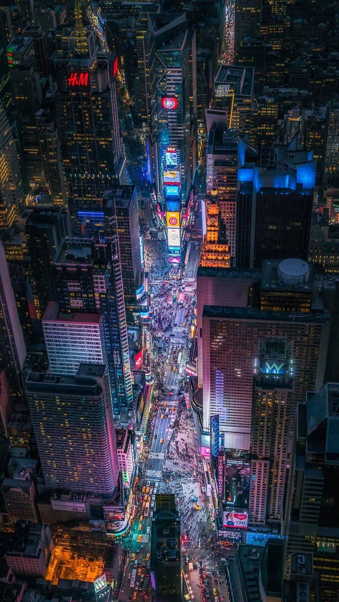 Times Square Buildings In New York City Wallpaper