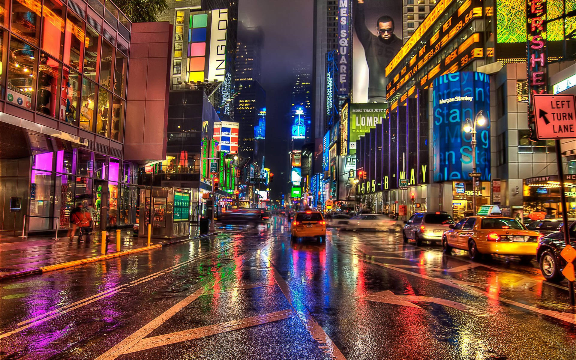 Times Square Night New York Computer Wallpaper