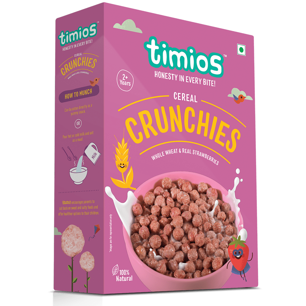 Timios Cereal Crunchies Box Design PNG