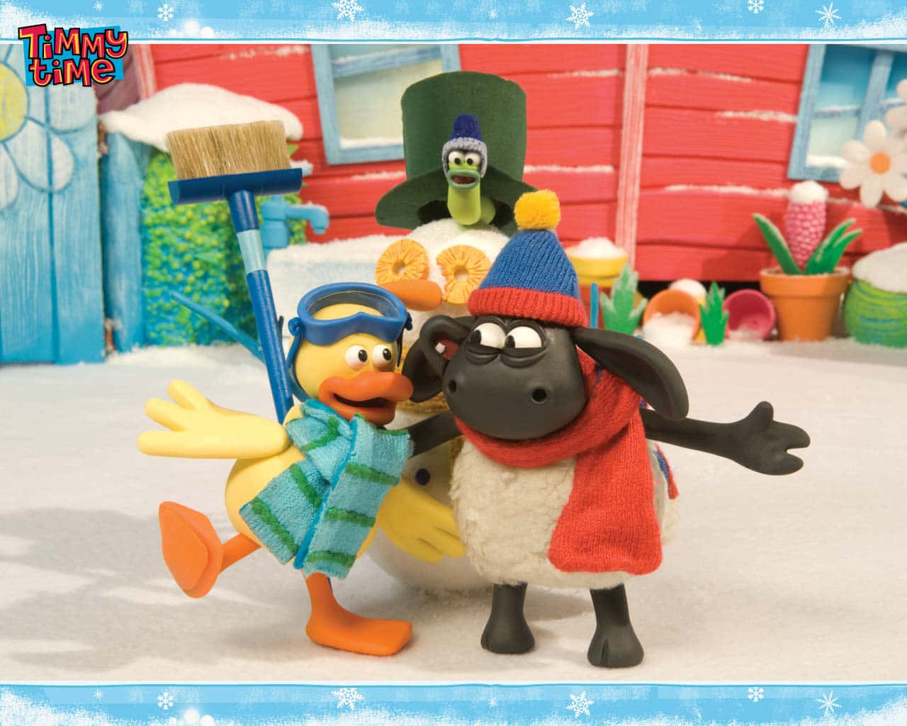 Amusement Hivernal De Timmy Time Fond d'écran