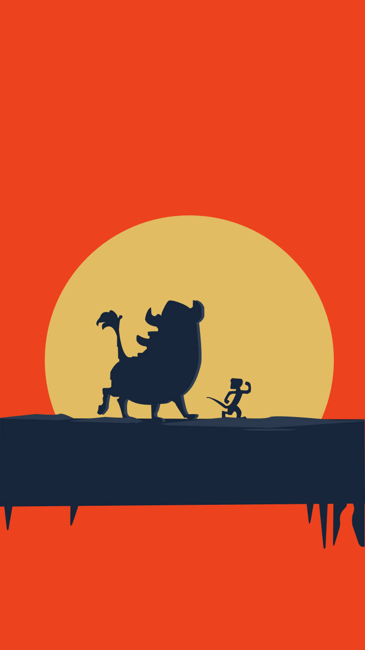 Timon And Pumbaa Cartoon Phone